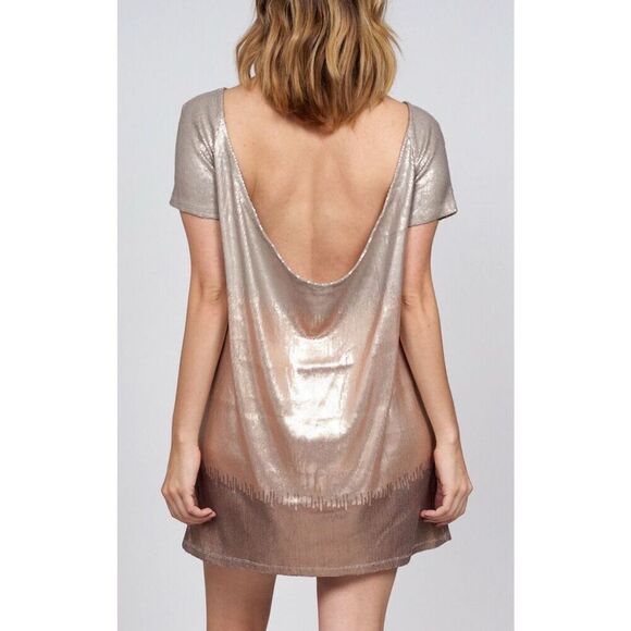 Free People Dresses & Skirts - Free People Sequin Drape Mini Dress